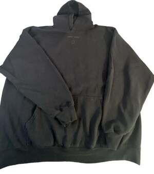 Lonely Ghost Black Pullover Hoodie with Ghost Logo Size X-Large